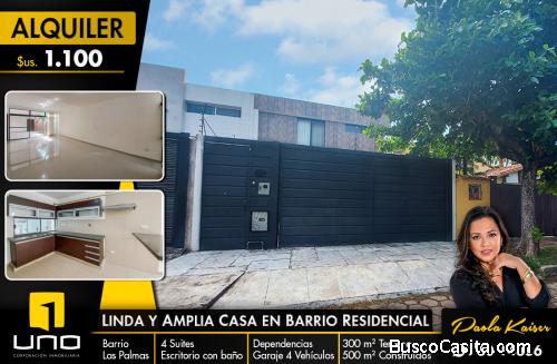 Moderna casa en alquiler, Barrio Las Palmas