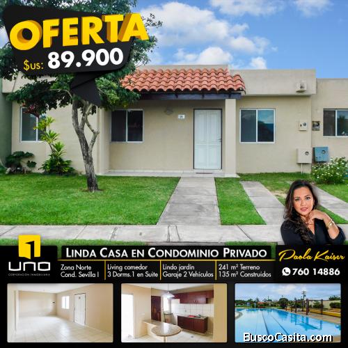 Linda casita en venta en Condominio
