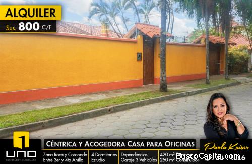 Centrica casa en elquiler