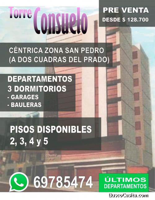 Pre venta Departamentos 3 dormitorios en San Pedro desde $ 128.700