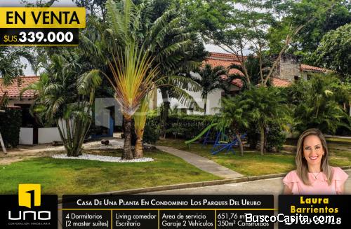 CASA  EN VENTA EN CONDOMINIO LOS PARQUES DEL URUBO