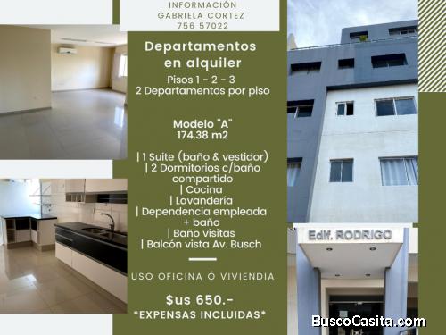 Departamentos para Alquiler Oficina o Vivienda, céntrico 