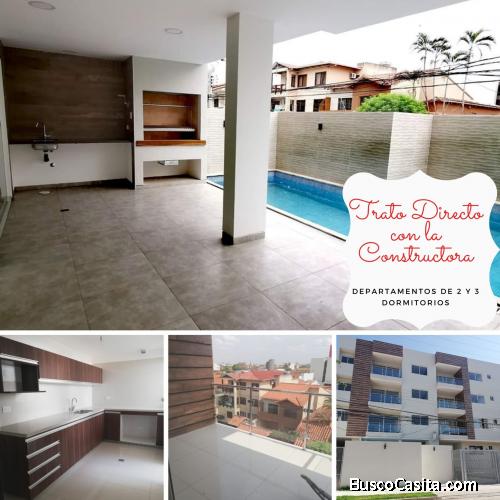 Departamento de 2 dormitorios AV. Alenana entre 3er y 4to Anillo calle Las Barreras
