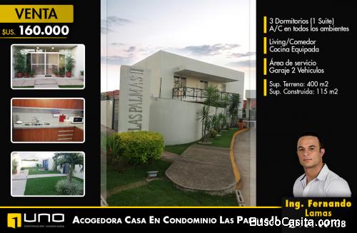 CASA EN VENTA EN CONDOMINIO LAS PALMAS 2