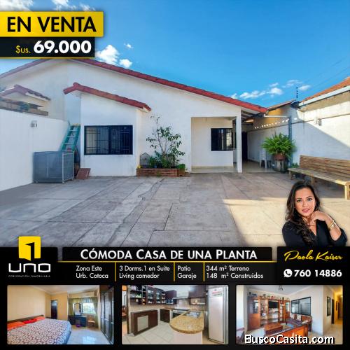 Acogedora y cómoda casa en venta