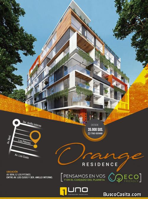 PREVENTA DE DEPARTAMENTOS ZONA AV. BENI, EDIFICIO ORANGE RESIDENCE