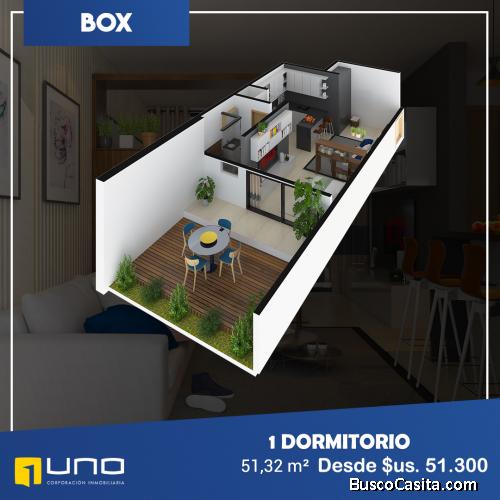 PREVENTA DE DEPARAMENTO DE 1 DORMITORIO Zona Av. BANZER, en BLUE BOX