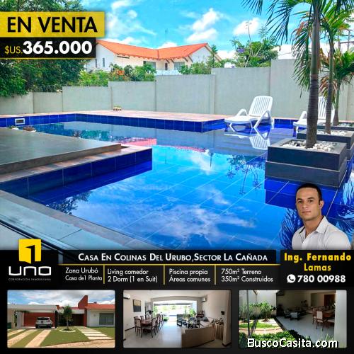 CASA EN VENTA EN COLINAS DEL URUBO (SECTOR LA CAÑADA)