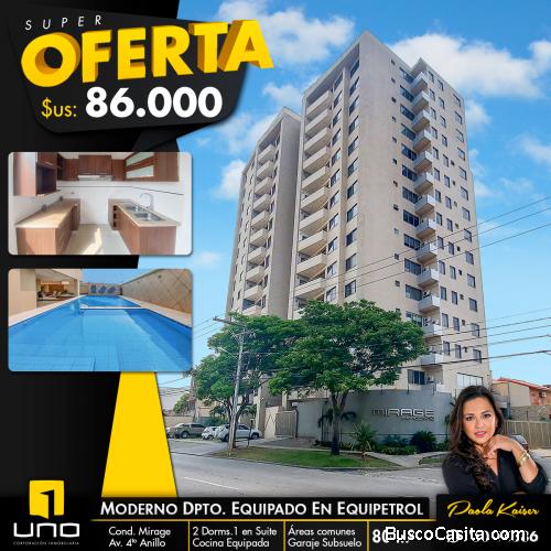 Moderno departamento en venta en Equipetrol