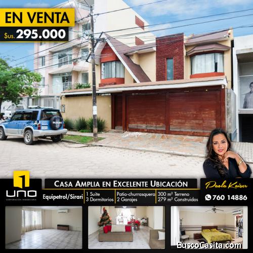 Céntrica casa en venta en Equipetrol