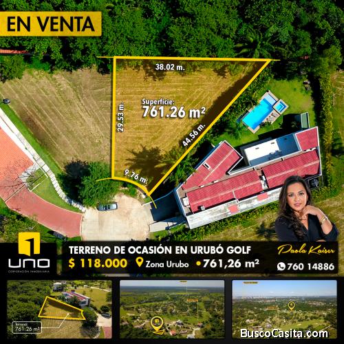Lote de terreno en venta, Condominio Urubo Golf