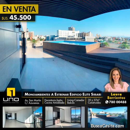 HERMOSOS DEPARTAMENTOS MONOAMBIENTE EN VENTA en Edificio ELITE SIRARI