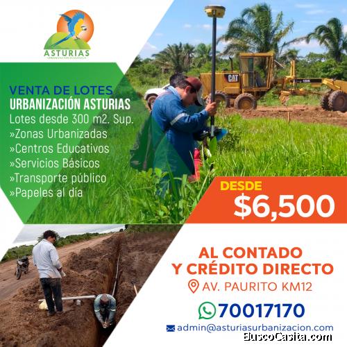 LOTES A SÓLO 30 MIN DE LA CIUDAD DE SANTA CRUZ