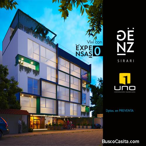 PREVENTA DE DEPARTAMENTOS EN EDIFICIO GENZ SIRARI