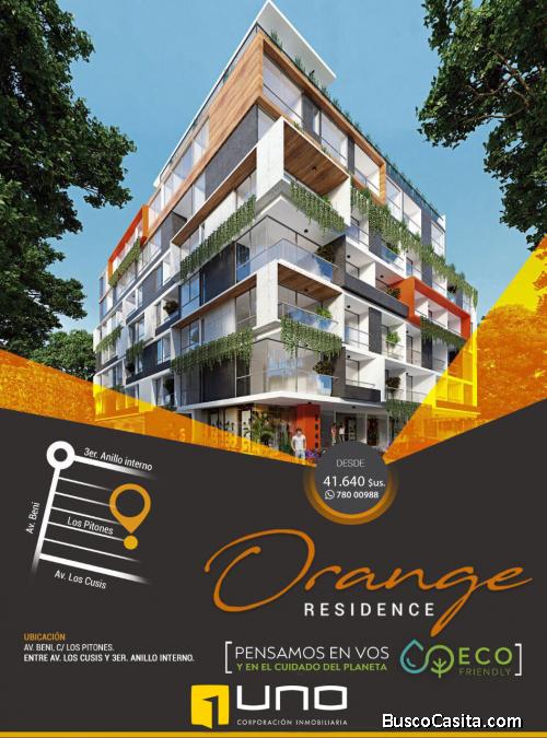 DEPARTAMENTOS A ESTRENAR EN EDIFICIO ORANGE RESIDENCE