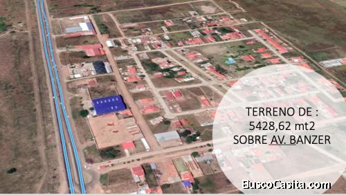 TERRENO SOBRE AV. BANZER KM 16