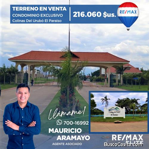AMPLIO TERRENO EN COLINAS DEL URUBO EL PARAISO