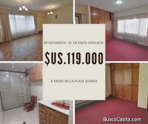 $us.119.000.- LINDO DPTO. 3D EN VENTA SOPOCACHI 139 mtrs LPZ