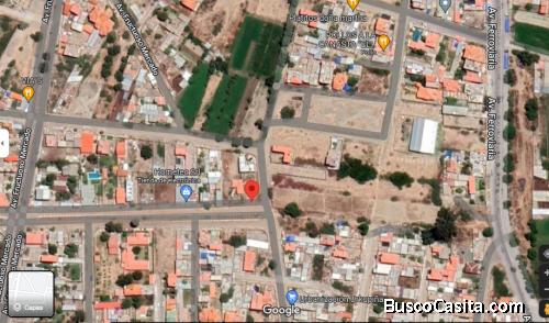 Terreno en venta en plena esquina, doble entrada.