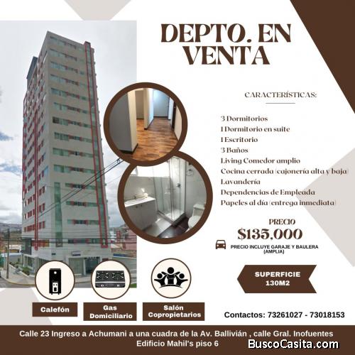 Departamento Ingreso Achumani, Edificio Mahils