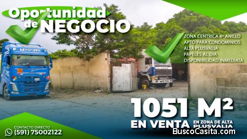 EXCELENTE OFERTA DE TERRENO 4º ANILLO DOBLE VIA LA GUARDIA