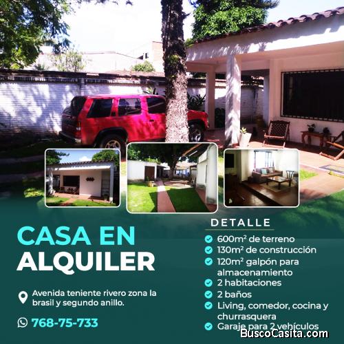 Casa en alquiler