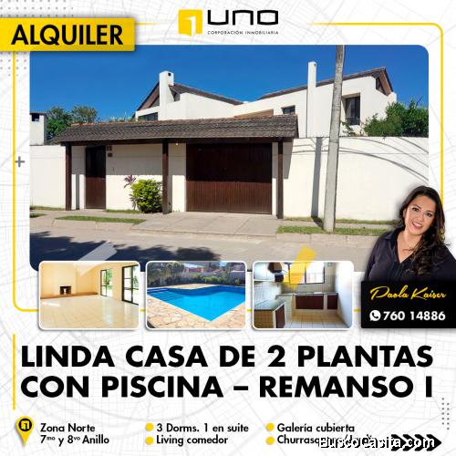 Linda casa con piscina en la Zona Norte