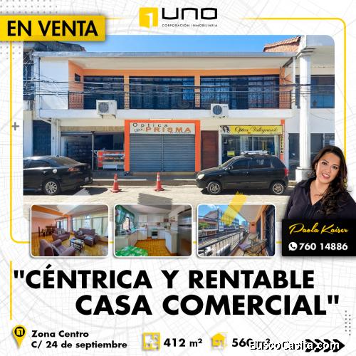 Céntrica casa comercial en venta  - Santa Cruz de la Sierra
