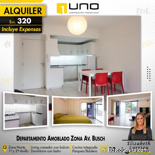 DEPARTAMENTO AMOBLADO ZONA AV. BUSCH 