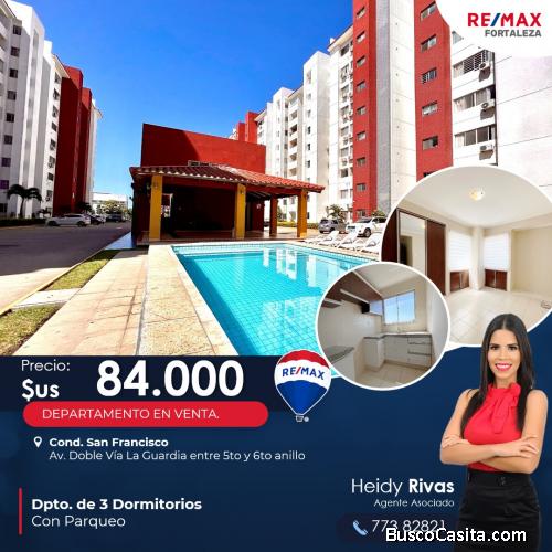DEPARTAMENTO EN VENTA COND. SAN FRANCISCO