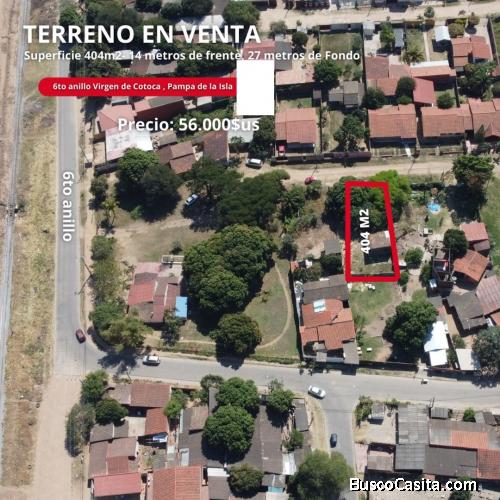 TERRENO EN VENTA AV. VIRGEN DE COTOCA