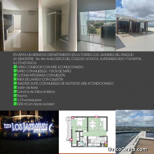  En Venta departamento por 5 anillo norte en santa cruz por la av Banzer . 