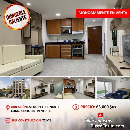 Monoambiente 100% AMOBLADO - Z. EQUIPETROL (Santa Cruz)