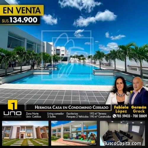 ESPECTACULARES CASAS DE 4 DORM.  A ESTRENAR, EN CONDOMINIO CON SALA DE CINE Y BELLAS ÁREAS SOCIALES