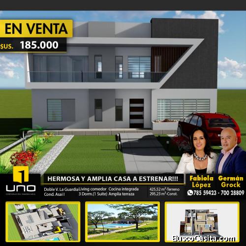 ESPECTACULAR CASA EN VENTA A ESTRENAR,EN CONDOMINIO EXCLUSIVO DOBLE VIA LA GUARDIA