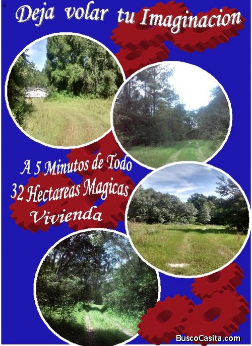 LINDA FINCA EN FLORIDA EEUU 32 HECTAREAS TERRENO CON VIVIENDA