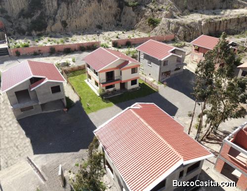 Casas en la zona Sur de la ciudad de La Paz.