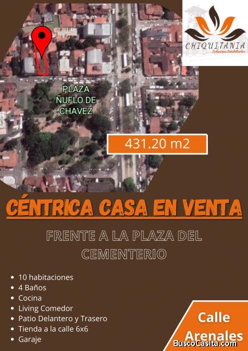 Centrica casa en Venta Ideal para Negocio en Santa Cruz