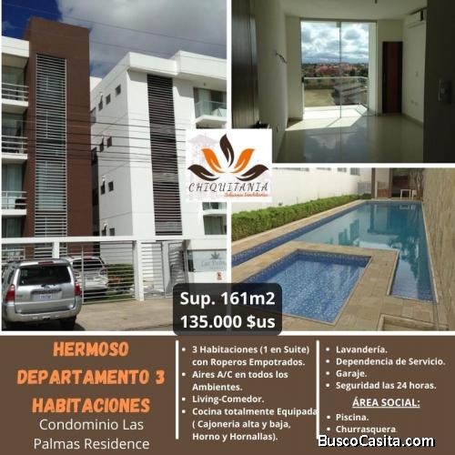 AMPLIO DEPARTAMENTO 3 HAB. COND. LAS PALMAS RESIDENCE