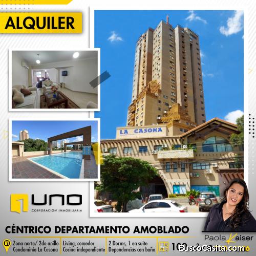 Céntrico departamento amoblado en alquiler