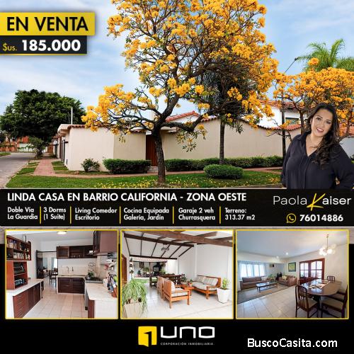 linda casa en venta Barrio California