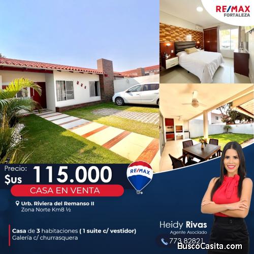 COMODA CASA EN VENTA RIVIERA DEL REMANSO 2
