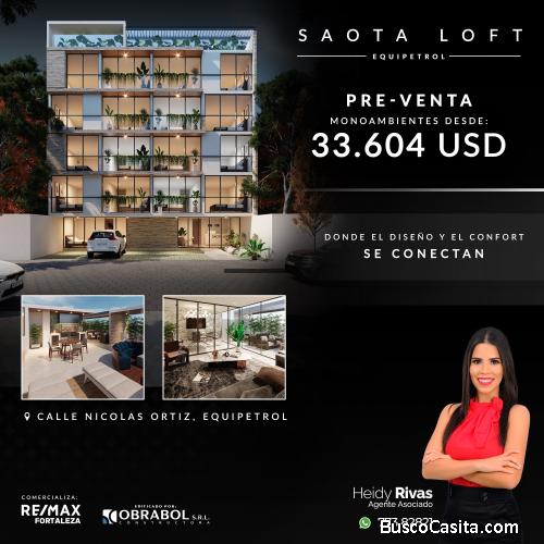 MONOAMBIENTES EN PREVENTA