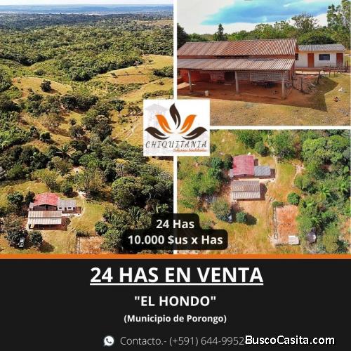 24 HAS EN VENTA, EL HONDO MUNICIPIO DE PORONGO