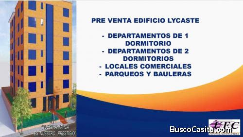PRE VENTA DEPARTAMENTOS DE 1 Y 2 DORMITORIOS
