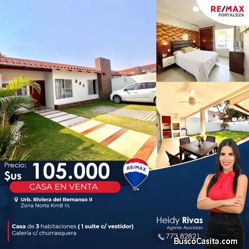 CASA EN VENTA RIVIERA DEL REMANSO 2