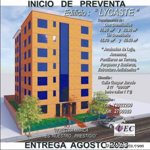 PRE VENTA DEPARTAMENTOS DE 1 Y 2 DORMITORIOS