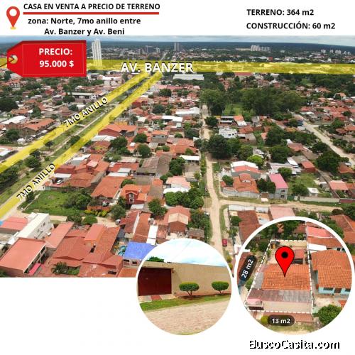 CASA EN VENTA A PRECIO DE TERRENO