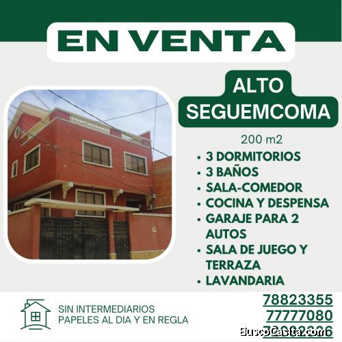 SIN INTERMEDIARIOS CASA EN VENTA ALTO SEGûEMCOMA PRIMERA MESETA
