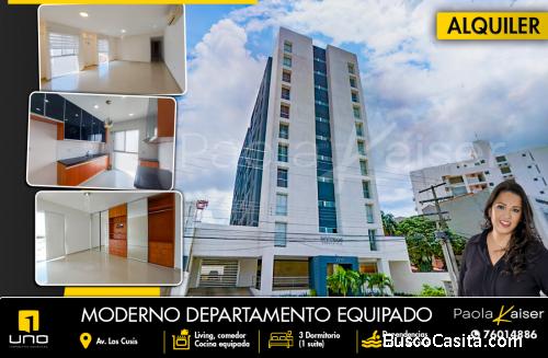 Departamento en alquiler en la zona norte, Santa Cruz
